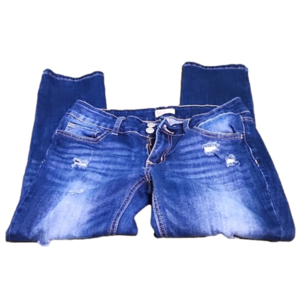 So distressed skinny jeans sz. 5
